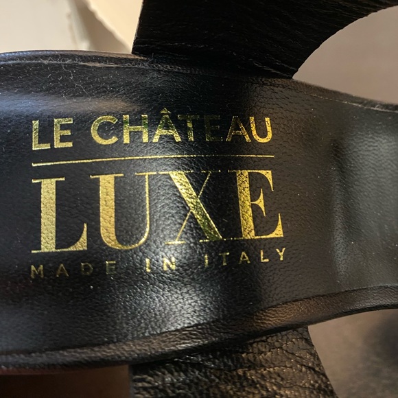 Black leather heels. Made in Italy. Size 8. - Picture 7 of 9